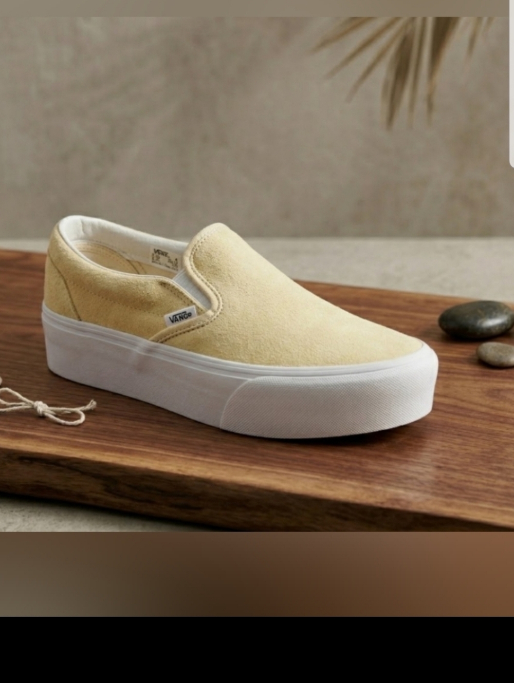 NEW! Vans Slip-On Stackform Sneakers in Creme Brulee Price Firm